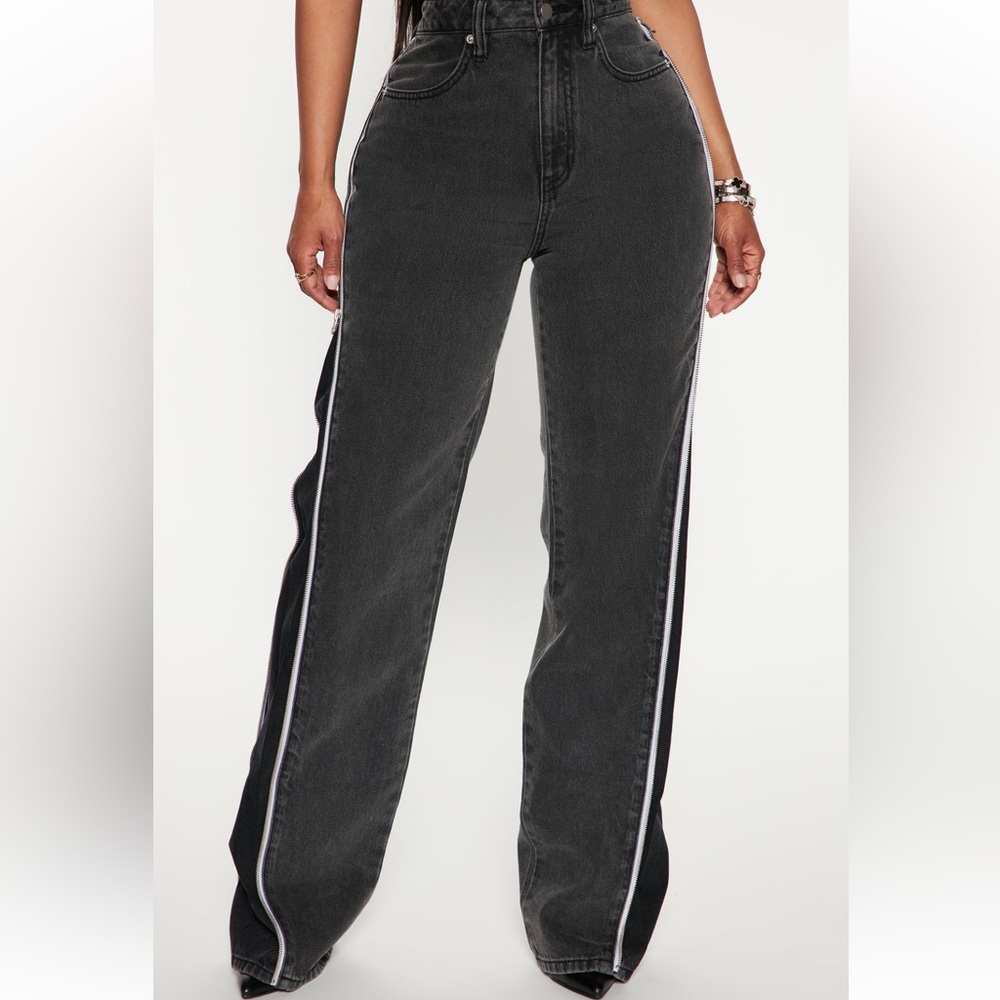 Straight leg jeans